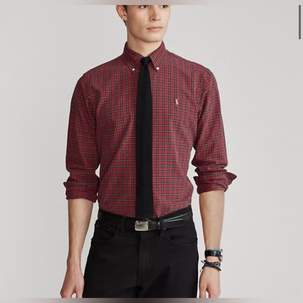 Polo Ralph Lauren Red Plaid Shirt - Picture 1 of 7